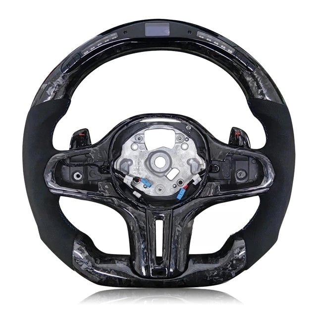 Aero Carbon Bmw G Series Led Forged Carbon Steering Wheel W Heated