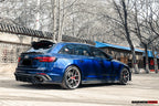 DARWINPRO - AUDI RS4 B9 B9.5 2017 -2024 CARBON FIBRE BKSS LED REAR DIFFUSER AND REAR SIDE SKIRTS