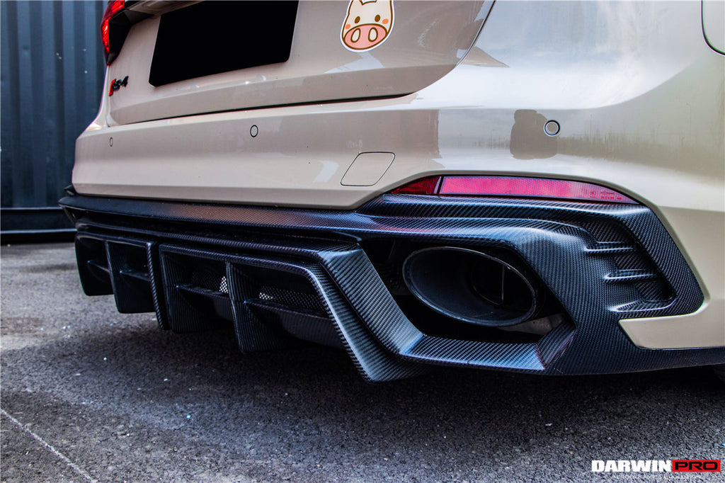 DARWINPRO - AUDI RS4 B9 B9.5 2017 -2024 CARBON FIBRE BKSS LED REAR DIFFUSER AND REAR SIDE SKIRTS