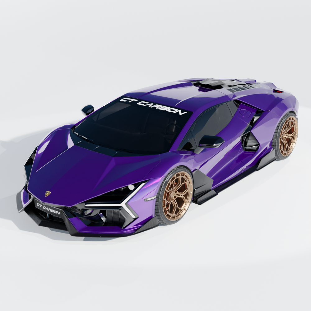 LAMBORGHINI REVUELTO CARBON FIBRE FRONT SPLITTER - CT DESIGN