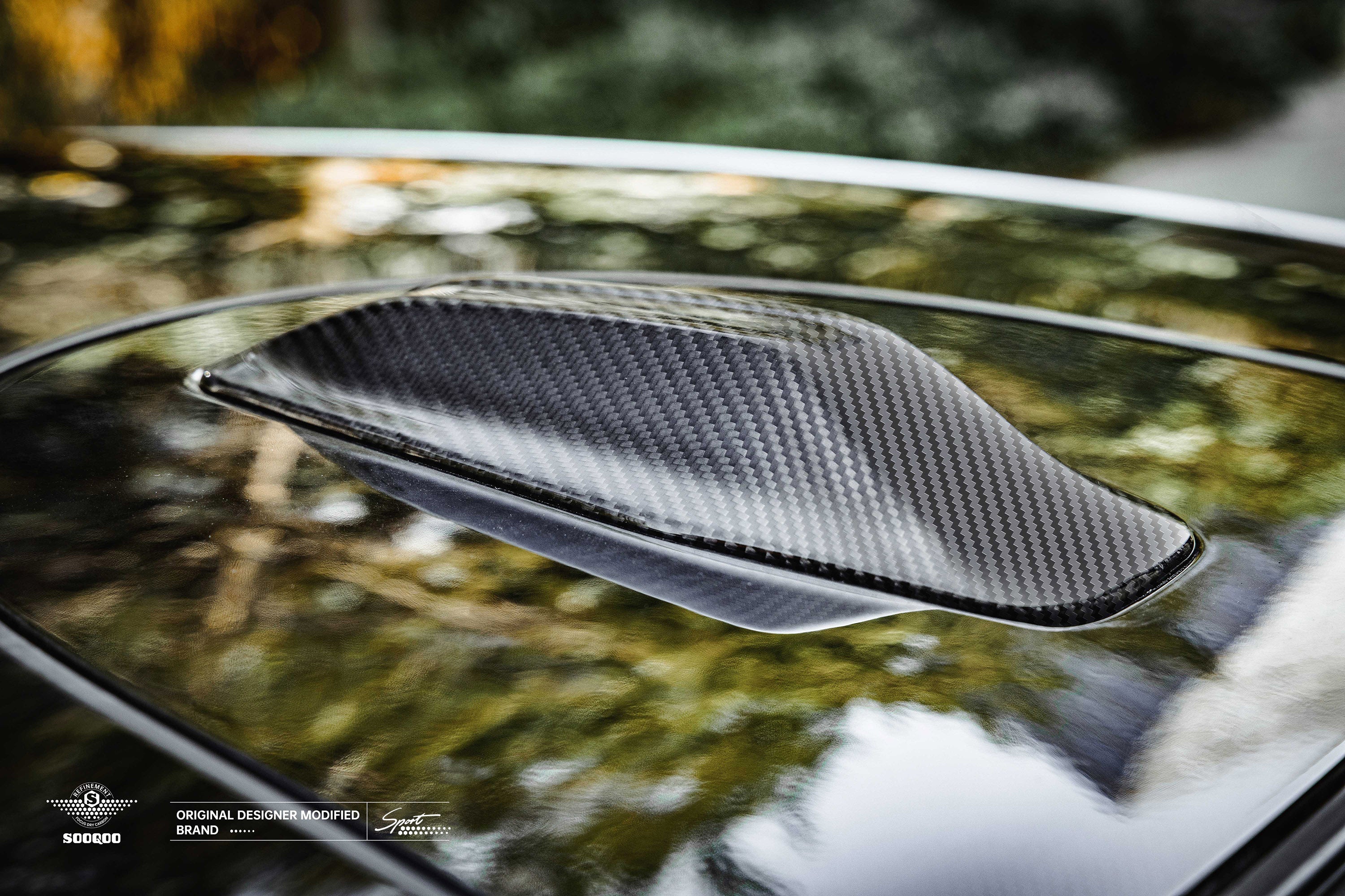 M5 Style Pre-Preg Carbon Fibre Antenna Cover for BMW G60 G90 5 Series 24-Present