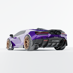 LAMBORGHINI REVUELTO CARBON FIBRE SIDE SKIRTS - CT DESIGN