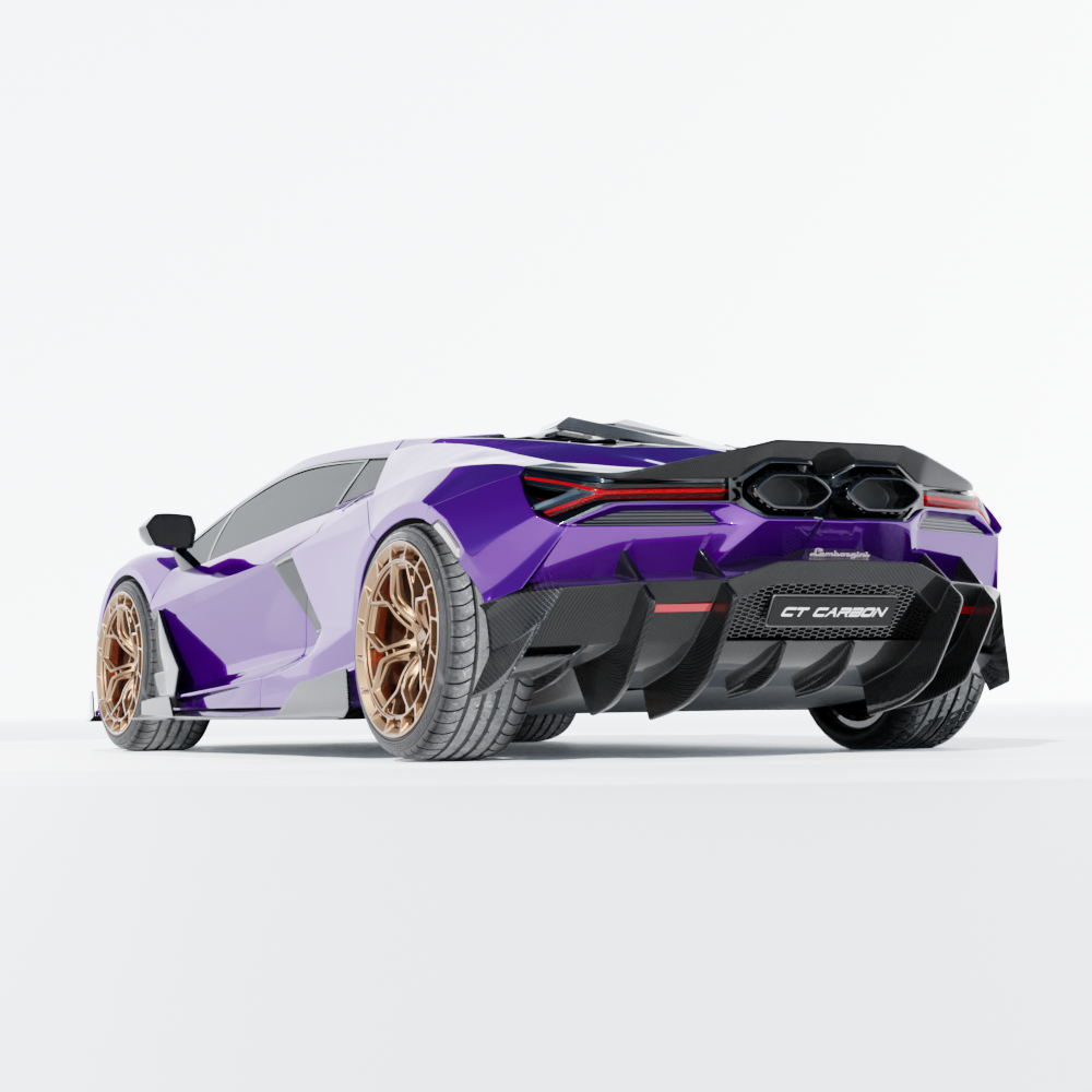 LAMBORGHINI REVUELTO CARBON FIBRE REAR DIFFUSER - CT DESIGN