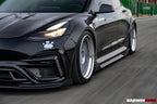 DARWINPRO - TESLA MODEL 3 IMP PERFORMANCE PARTIAL CARBON FIBER FRONT BUMPER