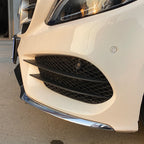 Gloss Black Front Bumper Side Grille for Mercedes Benz W205 C Class 15-18