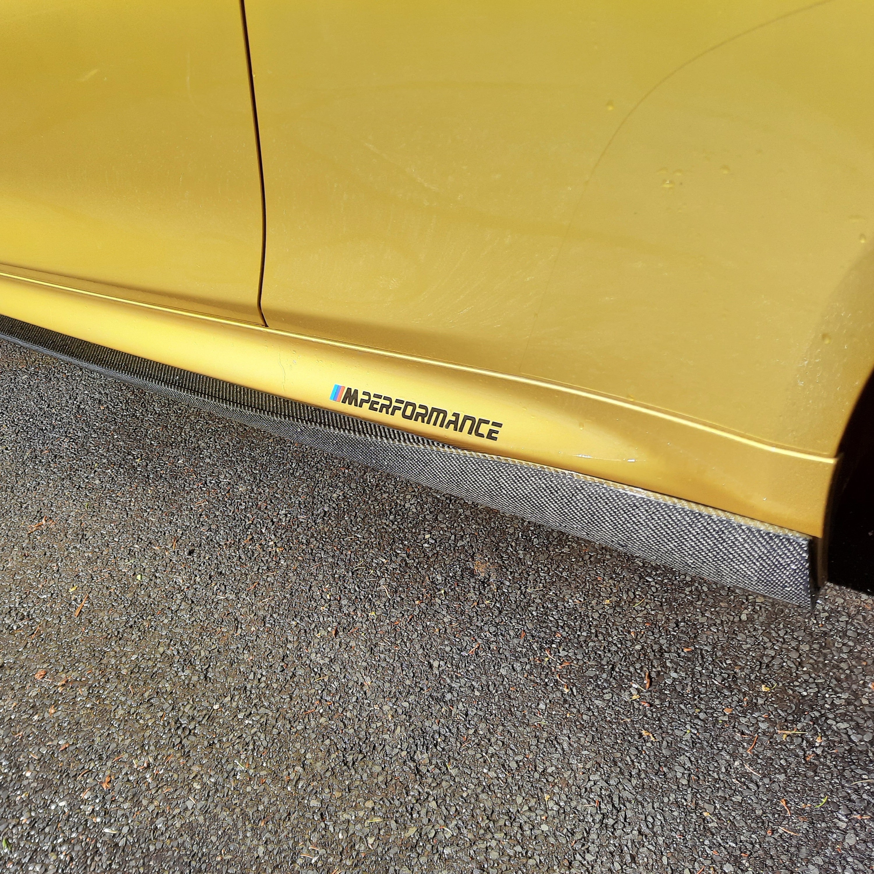 AP Style Carbon Fibre Side Skirts Extension for BMW F82 F83 M4 14-20