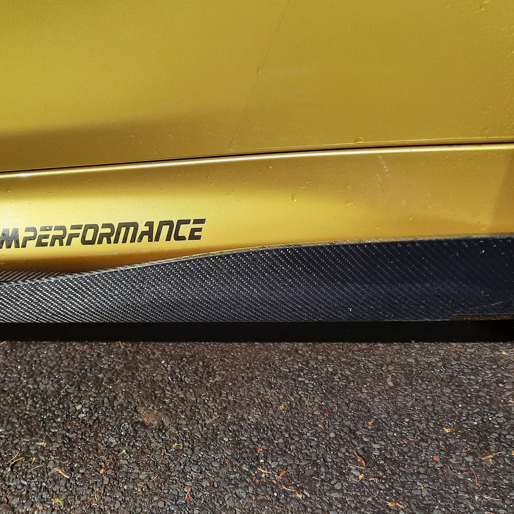 AP Style Carbon Fibre Side Skirts Extension for BMW F82 F83 M4 14-20
