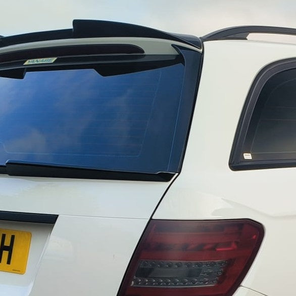 Gloss Black Side Spoiler for Mercedes Benz W204 C Class & C63 Estate 07-14