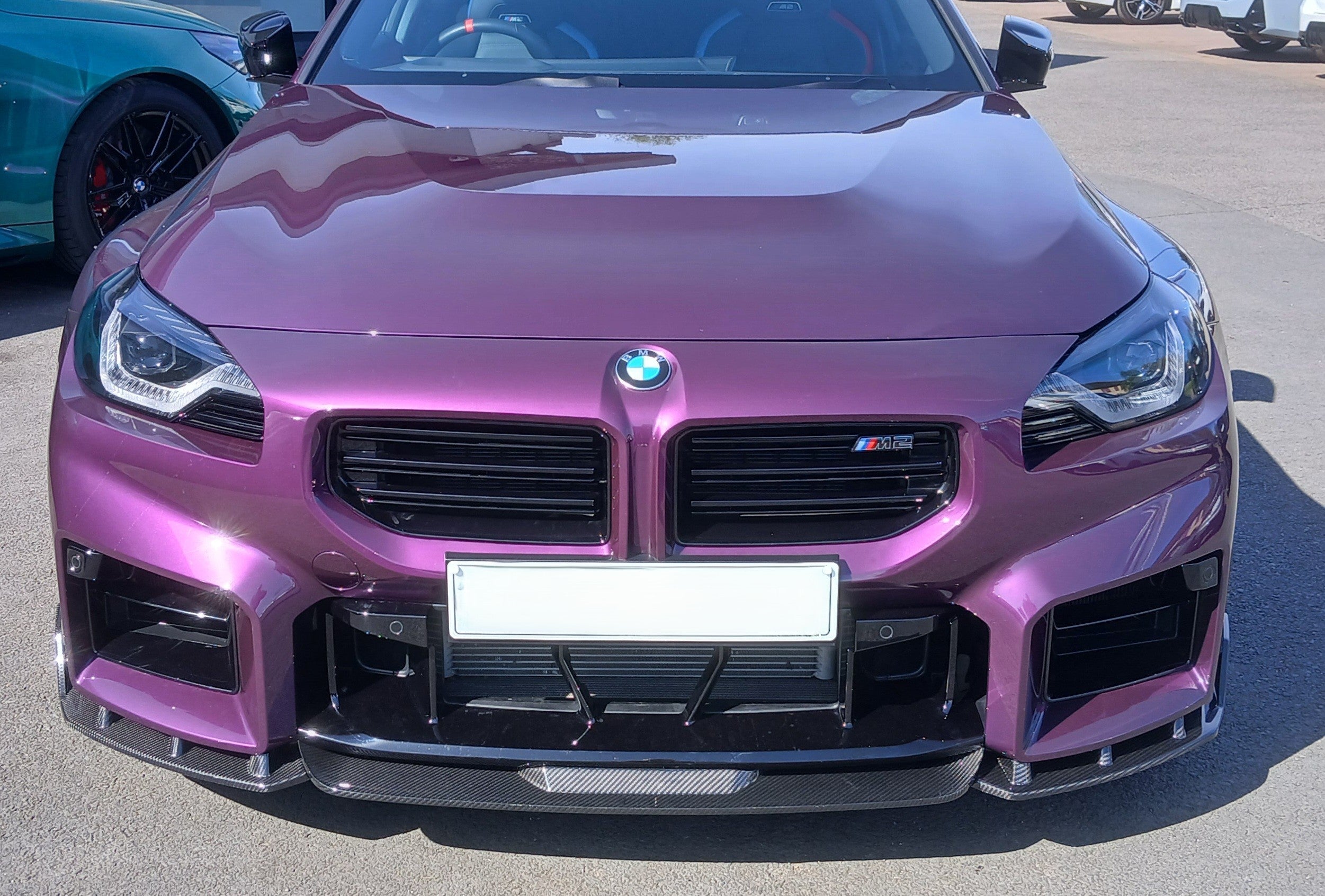 V Style Pre-Preg Carbon Fibre Front Splitter for BMW G87 M2 23-Present