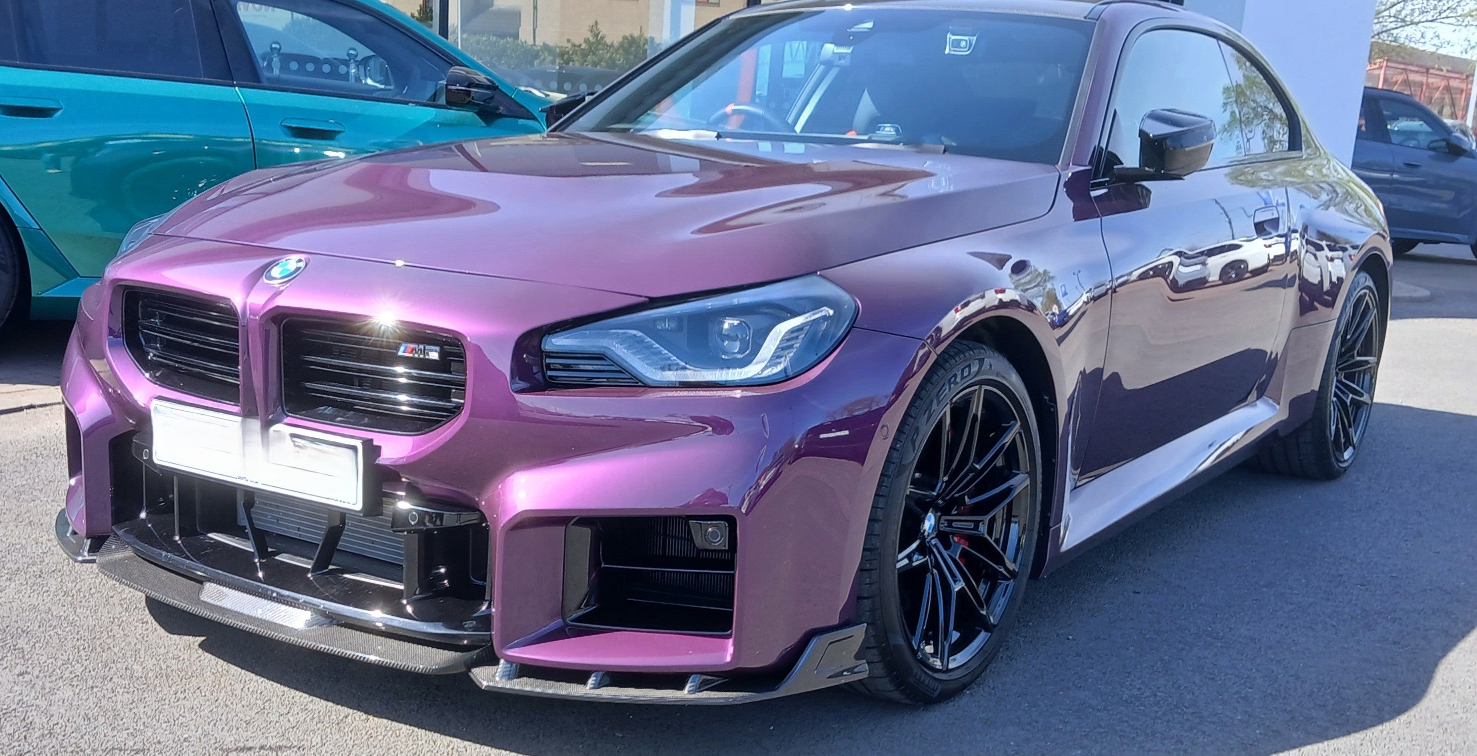 V Style Pre-Preg Carbon Fibre Front Splitter for BMW G87 M2 23-Present