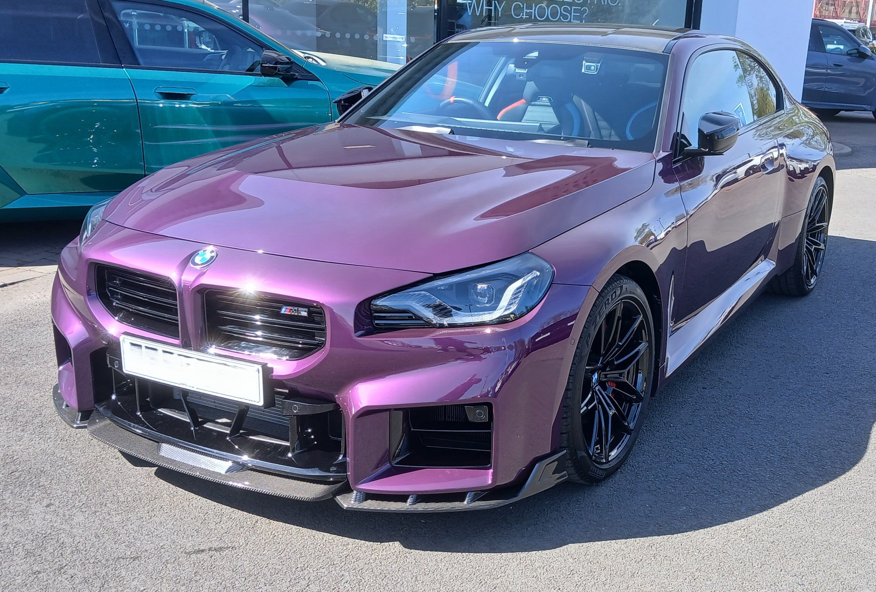 V Style Pre-Preg Carbon Fibre Front Splitter for BMW G87 M2 23-Present