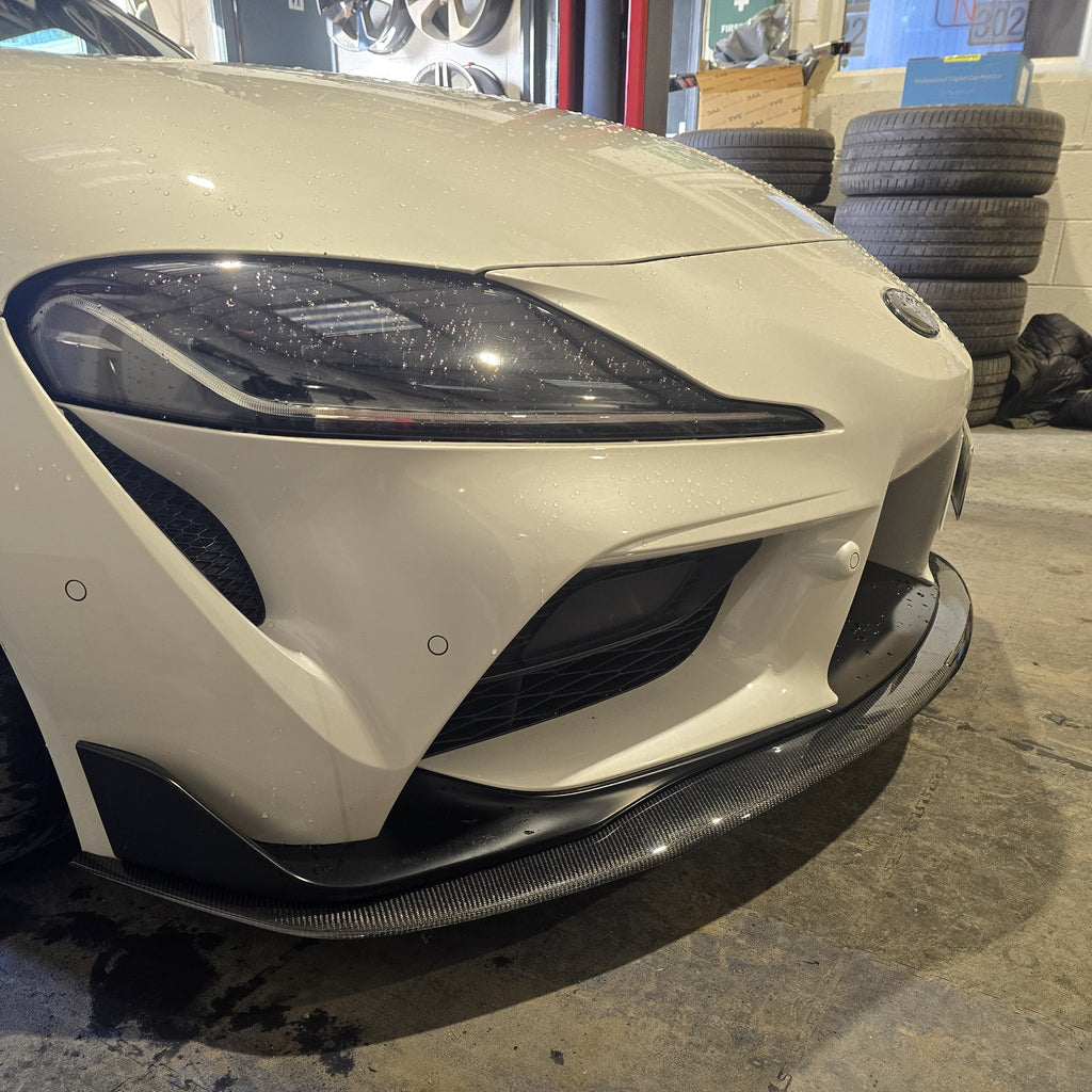 P Style Carbon Fibre Front Splitter for Toyota A90 Supra 19-Present