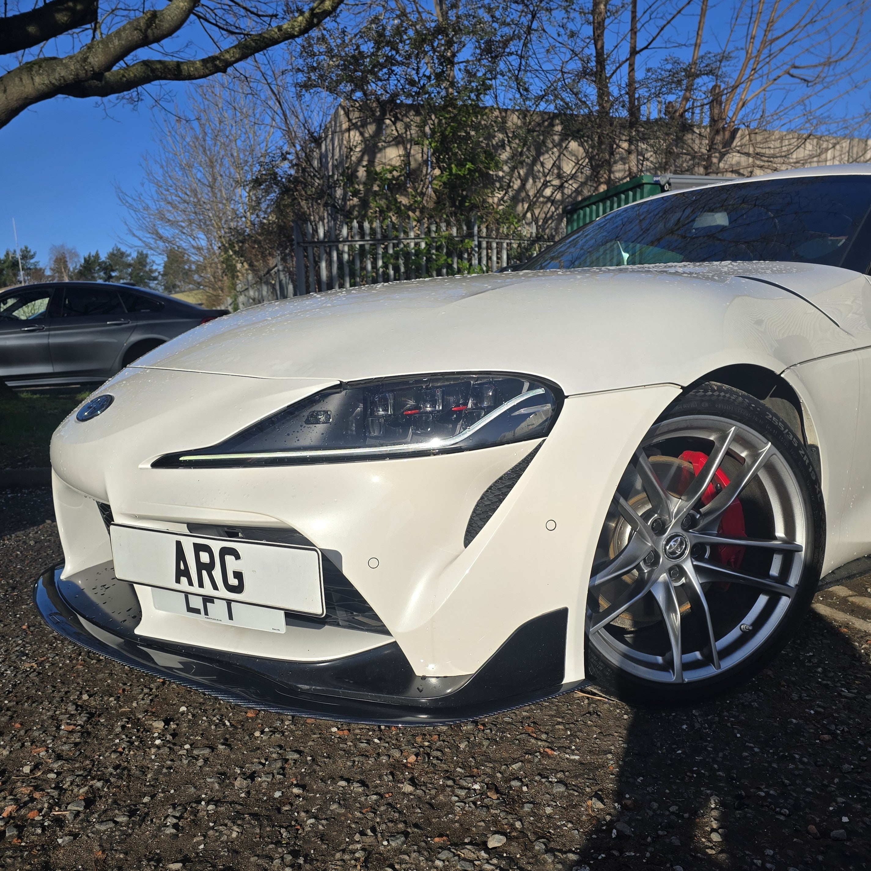P Style Carbon Fibre Front Splitter for Toyota A90 Supra 19-Present