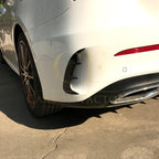 Gloss Black Rear Bumper Trims for Mercedes Benz W177 A Class Saloon 18-25 (Stick on)