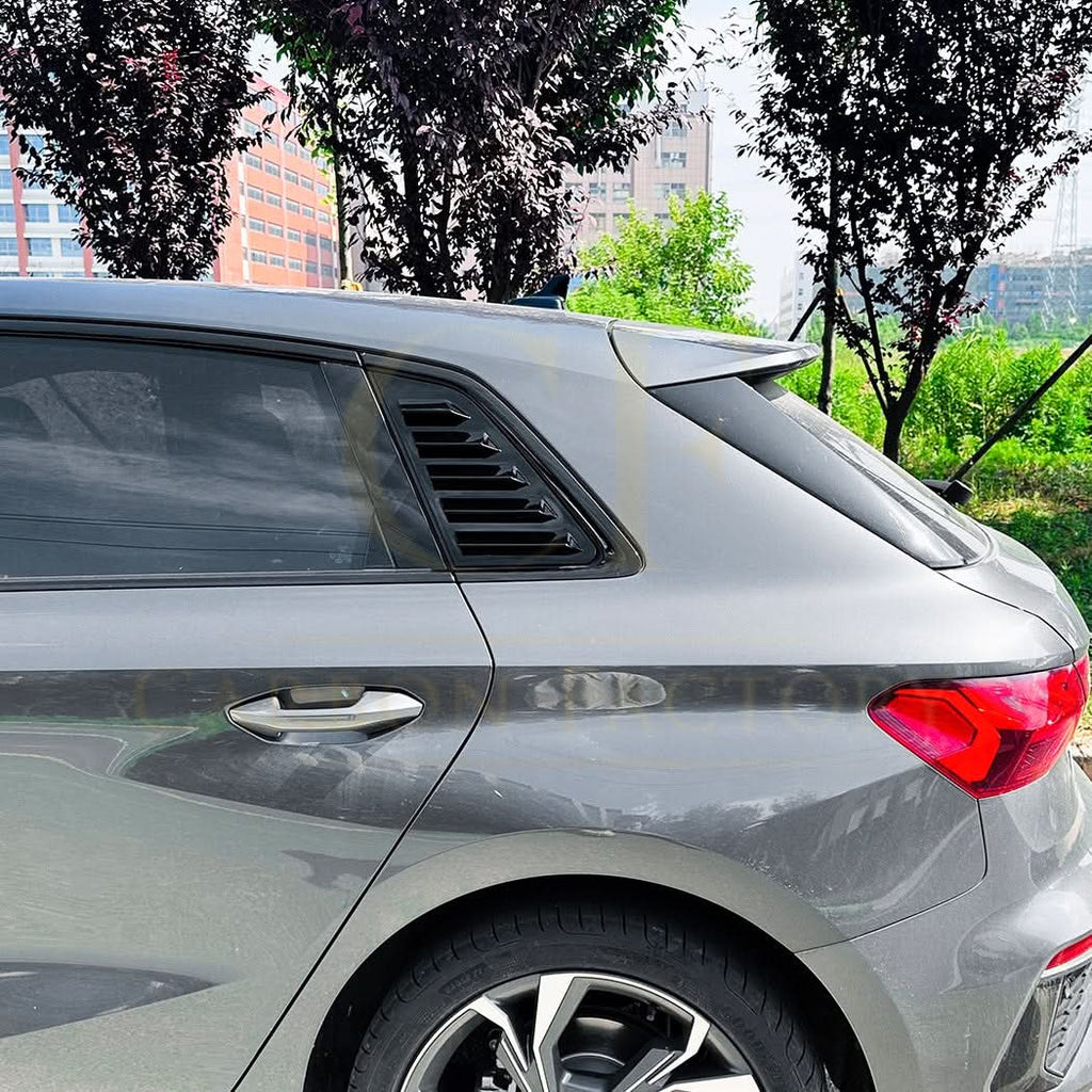 Gloss Black Window Louver Vents for Audi A3 8Y Sportback 20-Present