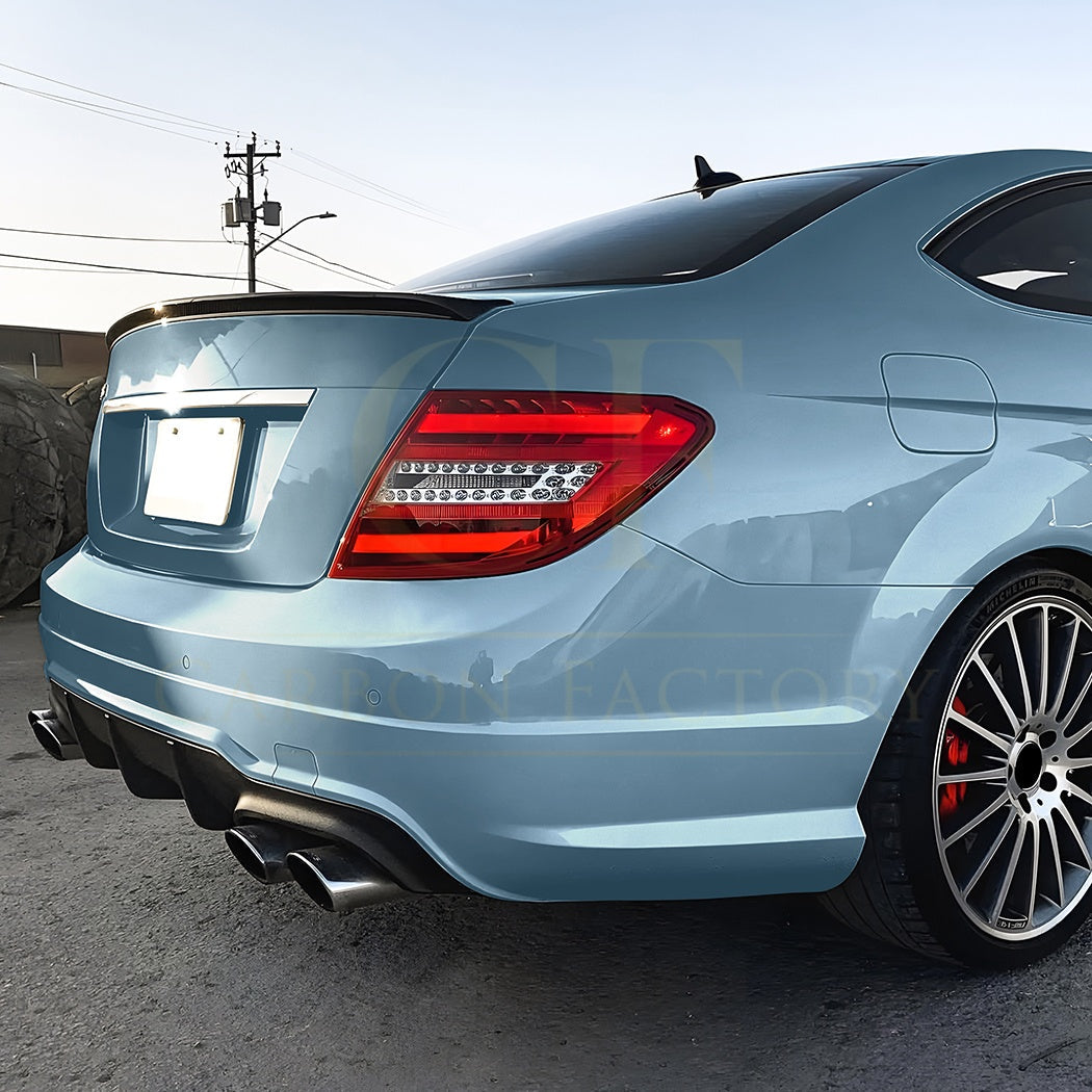 AMG Style Gloss Black Boot Spoiler for Mercedes Benz W204 C Class & C63 Coupe 07-14