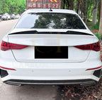 V Style Gloss Black Boot Spoiler for Audi A3 S3 RS3 8Y Saloon 20-Present