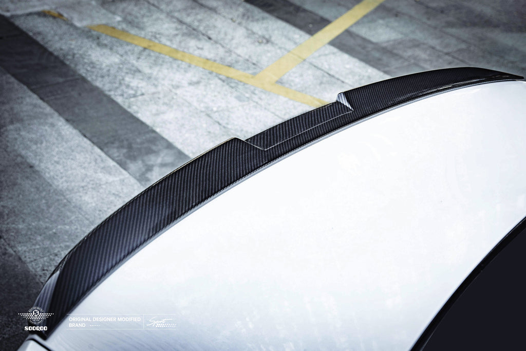 CF Style Pre-Preg Carbon Fibre Rear Spoiler for BMW G60 5 Series G90 M5 24-Present