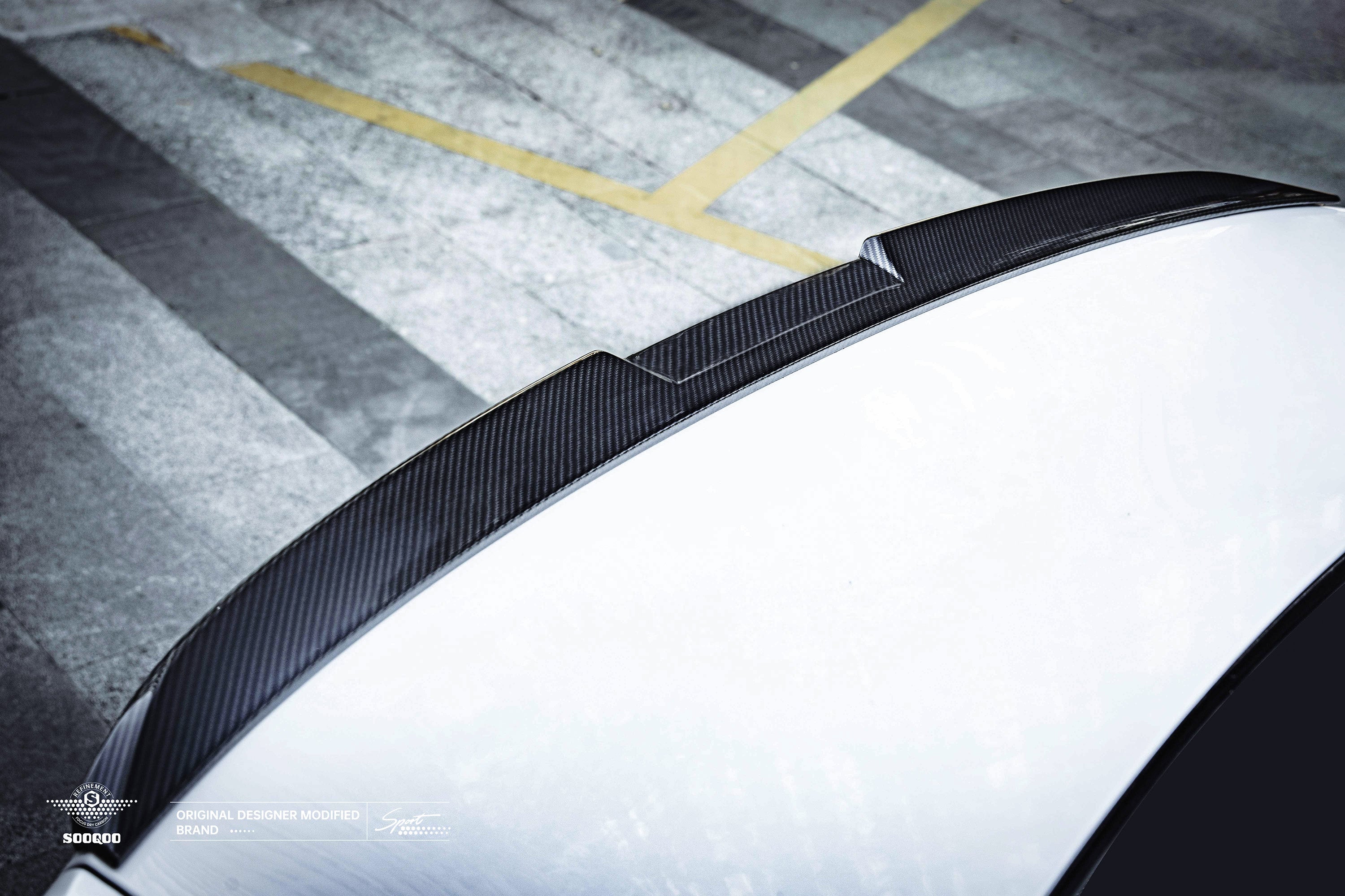 CF Style Pre-Preg Carbon Fibre Rear Spoiler for BMW G60 5 Series G90 M5 24-Present