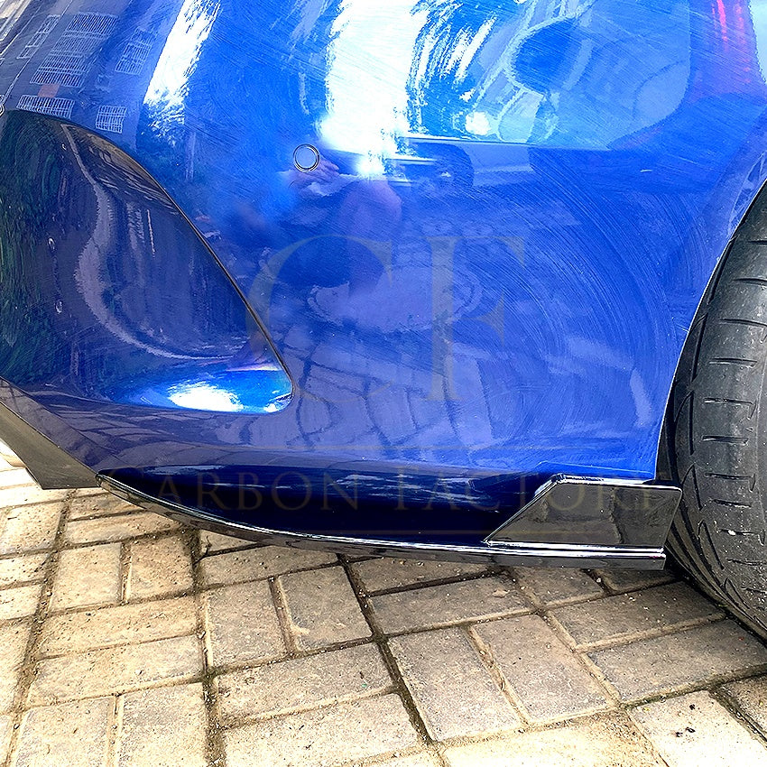 Gloss Black Rear Bumper Spats for Mercedes Benz W205 C Class Coupe 15-21