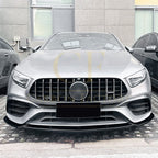 V Style Gloss Black Front Splitter for Mercedes Benz W177 A Class A45 & A45S 18-22