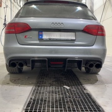 LED Style Carbon Fibre Rear Diffuser for Audi S4 A4 S Line B8 08-12