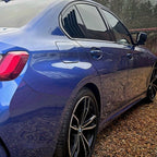 Gloss Black Window Louver Vents for BMW 3 Series G20 19-25