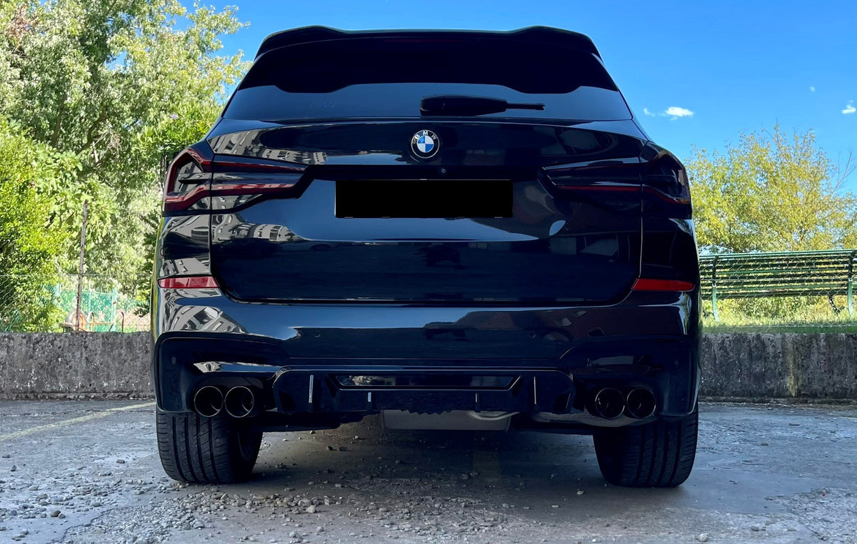 Competition Style Gloss Black Rear Diffuser for BMW G01 X3 18-21