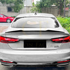 V Style Gloss Black Boot Spoiler for Audi B9 A5 S5 RS5 17-24