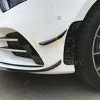 Type 1 Gloss Black Front Canards for Mercedes Benz W177 A Class AMG & A35 18-22