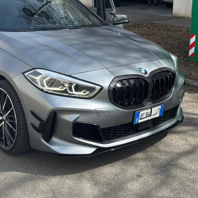 Double Slat Pre-Preg Carbon Fibre Front Grille for BMW F40 1 Series 19-24
