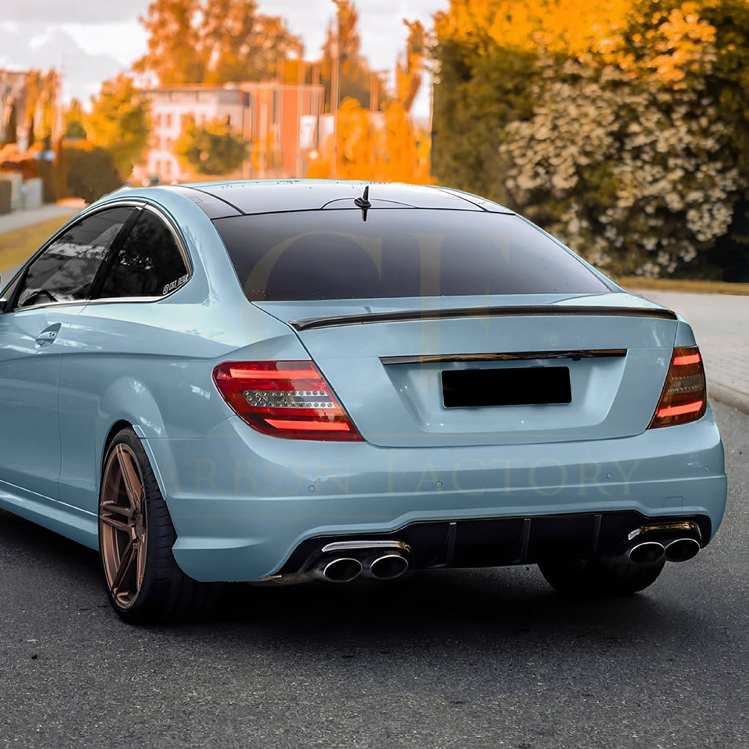 AMG Style Gloss Black Boot Spoiler for Mercedes Benz W204 C Class & C63 Coupe 07-14
