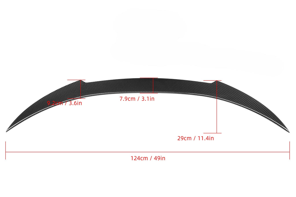 V Style Pre-Preg Carbon Fibre Boot Spoiler for BMW G15 8 Series F92 M8 2 Door Coupe 18-Present