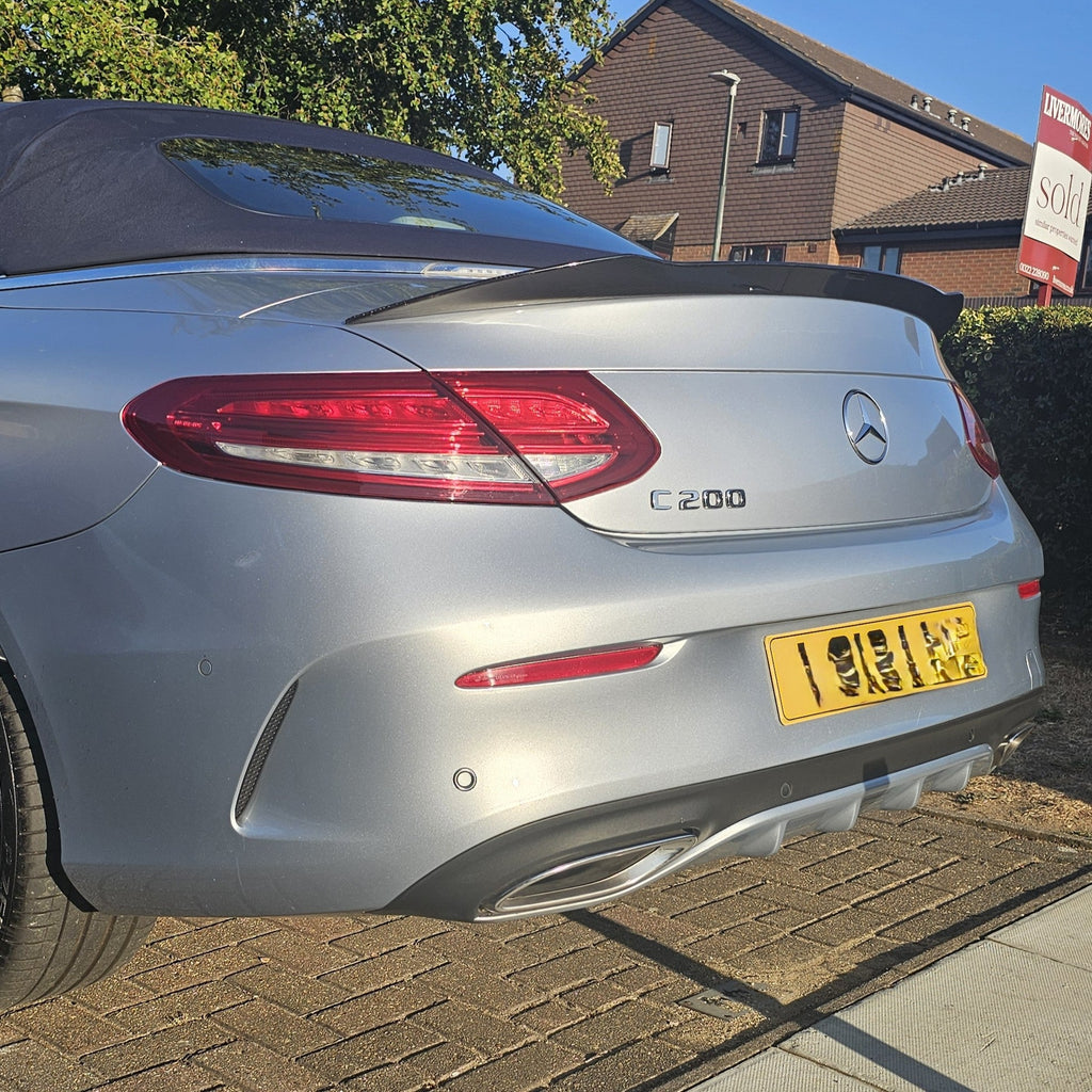 A Style Carbon Fibre Boot Spoiler for Mercedes Benz A205 C Class Convertible 15-21