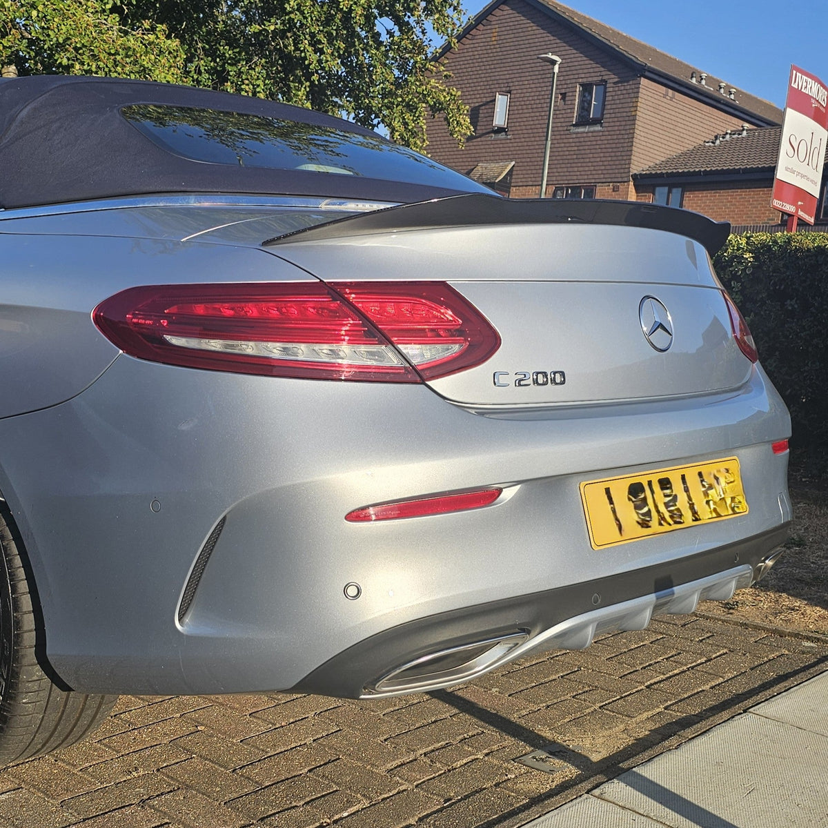 A Style Carbon Fibre Boot Spoiler for Mercedes Benz A205 C Class Convertible 15-21