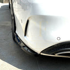 Gloss Black Rear Bumper Spats for Mercedes Benz W205 C Class Saloon 15-21