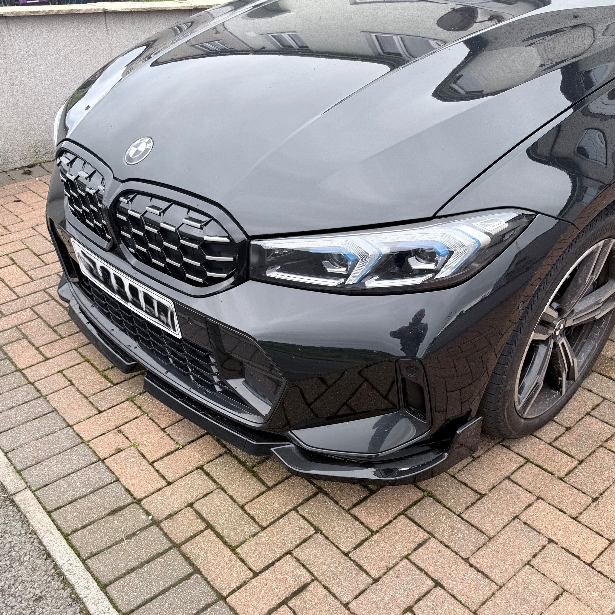 MP Style Gloss Black Front Splitter for BMW 3 Series G20 G21 LCI 23-Present