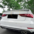 P Style Gloss Black Boot Spoiler for Audi A3 8V S3 RS3 Saloon 13-20