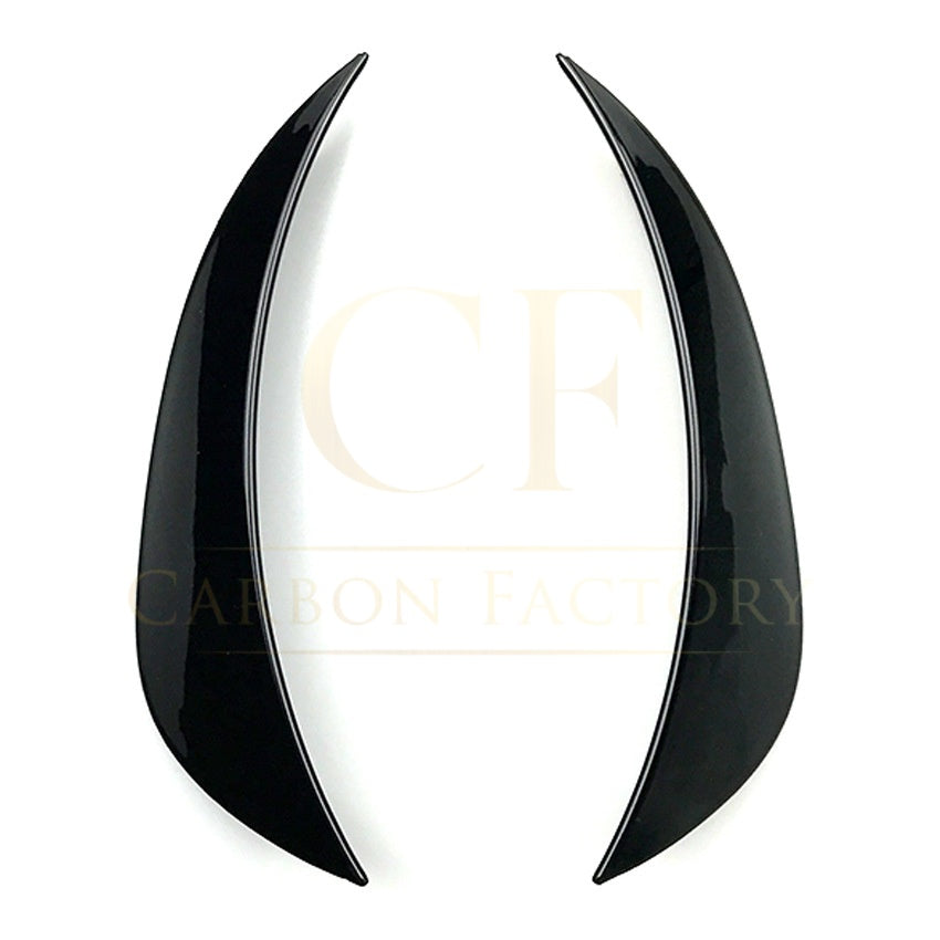 Gloss Black Front Canards (2 pcs) for Mercedes Benz W205 C Class 15-18