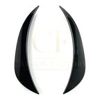 Gloss Black Front Canards (2 pcs) for Mercedes Benz W205 C Class 15-18