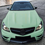 V Style Gloss Black Front Splitter for Mercedes Benz W204 C63 11-14