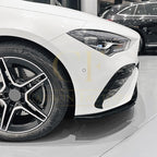 AMG Style Gloss Black Front Splitter for Mercedes Benz W177 A Class AMG & A35 23-25
