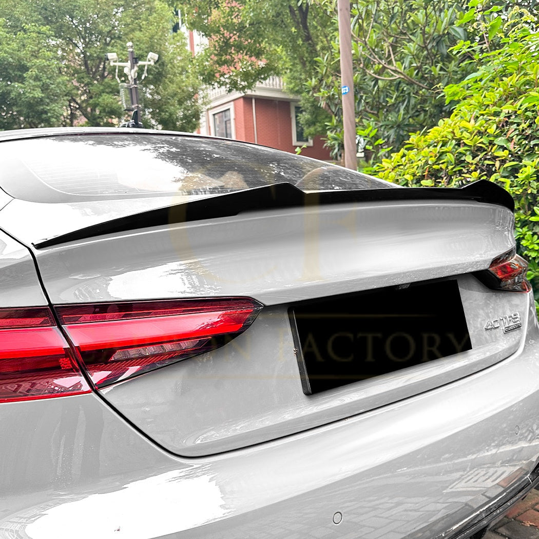 V Style Gloss Black Boot Spoiler for Audi B9 A5 S5 RS5 17-24