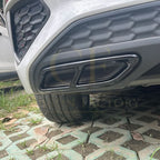 Gloss Black Exhaust Tip Covers for Audi A3 8Y S Line 20-24