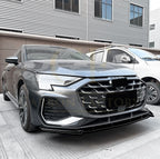 V Style Gloss Black Front Splitter for Audi A3 8Y S Line S3 25-Present