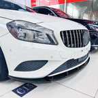 AMG Style Gloss Black Front Splitter for Mercedes Benz W176 A Class 13-15