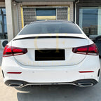A Style Gloss Black Boot Spoiler for Mercedes Benz W177 A Class Saloon 18-25