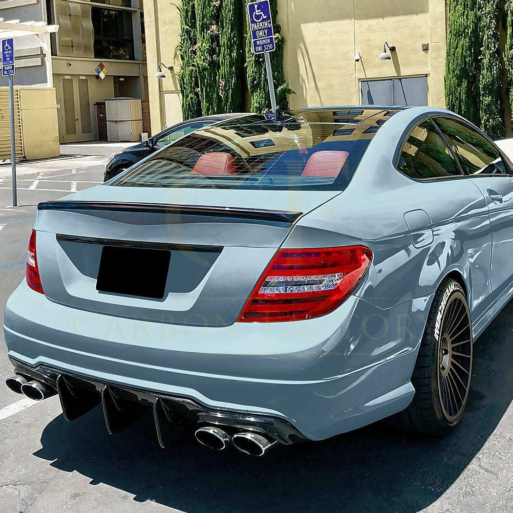 AMG Style Gloss Black Boot Spoiler for Mercedes Benz W204 C Class & C63 Coupe 07-14