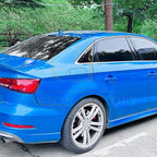 Gloss Black Window Louver Vents for Audi A3 8V S3 Saloon 13-20