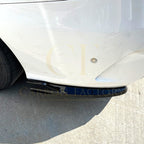 Gloss Black Rear Bumper Spats for Mercedes Benz W205 C Class Saloon 15-21